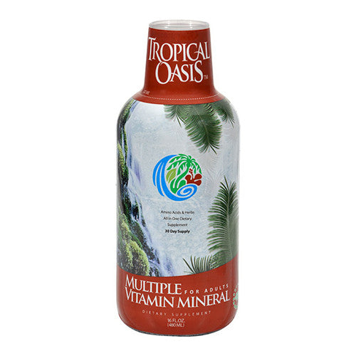 Tropical Oasis Multiple Vitamin And Mineral Liquid Supplement, 16 oz